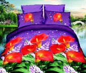 Комплект постельного белья от украинского производителя Polycotton Полуторный 90967