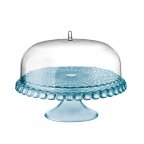 Тортовница с крышкой Guzzini Tiffany 19940081 28x36x36 см синяя