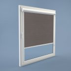Рулонная штора Rolets Лён 2-7440-975 97.5x170 см закрытого типа Графитовая