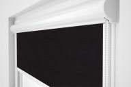 Рулонная штора Rolets Лён 2-2136-725 72.5x170 см закрытого типа Черная