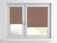 Рулонная штора Rolets Лён 2-7439-1450 145x170 см закрытого типа Капучиновая