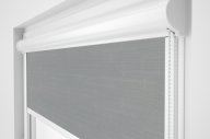 Рулонная штора Rolets Лён 2-7389-1500 150x170 см закрытого типа Серебристая