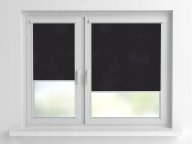 Рулонная штора Rolets Цветы 2-1656-300 30x170 см закрытого типа Черная