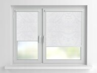 Рулонная штора Rolets Цветы 2-3050-300 30x170 см закрытого типа Белая