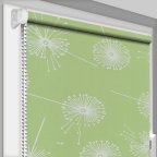 Рулонная штора Rolets Цветы 1-54287-1100 110x170 см открытого типа Салатовая