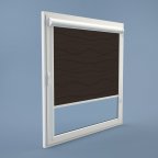 Рулонная штора Rolets Фала 2-2300-1900 190x170 см закрытого типа Шоколадная