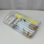 Шторка в ванную с мочалкой Ракушки 8356 180х180 см