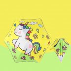 Зонт детский складной со светоотражающей каймой Единорог 4 9551 87 см