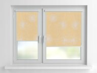 Рулонная штора Rolets Цветы 2-54289-300 30x170 см закрытого типа Персиковая