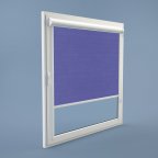 Рулонная штора Rolets Лён 2-874-1900 190x170 см закрытого типа Синяя