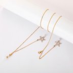 Цепочка для очков White and Gold 2 9866 70 см