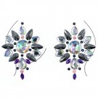 Наклейки кристаллы для груди Crystals 12 8561 14х9 см
