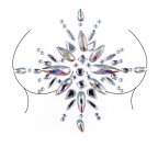 Наклейки кристаллы для груди Crystals 5 8520 13х12 см