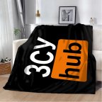 Плед патриотический 3D "ЗСУ hub чорний" 10599 135х160 см