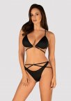 Комплект з ремінцями Obsessive Cobra Nive set, Чорний, S, M