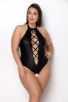 Боді з відкритим доступом Passion Nancy Body Чорний 4XL/5XL