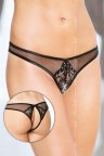 Жіночі трусики з розрізом Softline Thongs 2442, Чорний, M, L