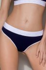 Спортивні бавовняні трусики-стринги Passion PS007 PANTIES, Темно-синій, M