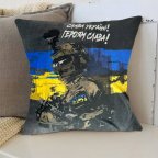 Подушка патриотическая 3D Герой Украины 2695_D 12683 35х35 см