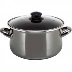 Кастрюля эмалированная Idea Home Antrasit Grey 6832815 22 см 4.8 л