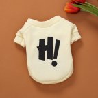 Худи на флисе для собаки H! 11254 L молочное