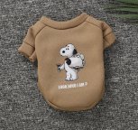 Худи на флисе для собаки Dog 11237 S коричневое