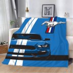 Плед 3D Cиний Ford Mustang 12433 135х160 см
