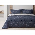 Постельное белье полуторное ТЕП Navy Blue Love 2-00881-24495 180х215 см
