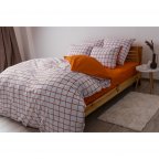 Постельное белье евро ТЕП Terracotta Check 2-00880-25218 200х215 см