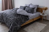 Постельное белье семейное ТЕП Quadro Star grey 2-00882-25737 150х215х2 см