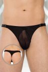 Чоловічі пустотливі труси-стрінги Softline Thongs 4502, Чорний, XL