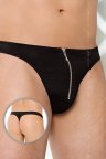 Чоловічі труси-стрінги з блискавкою Softline Thongs 4501, Чорний, XL