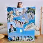 Плед 3D новогодний Зимний BTS №1 15379 135х160 см