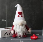 Фигура новогодняя Гном 13973 7х12х28 см белый
