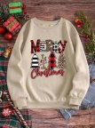 Женский батник с праздничным принтом "Christmas"