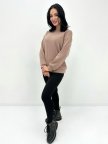 Базовый однотонный свитшот "Stand" 42/44, Капучино