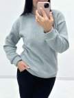 Базовый однотонный свитшот "Stand" 42/44, Серый (меланж)