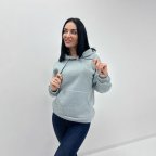 Однотонный батник с капюшоном "Kerry" 50/52, Серый