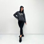 Базовый женский свитшот "Be kind" Турция Графит, 42/44