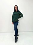 Женский свитшот на флисе "Image" Турция Темно-зеленый, 46/48