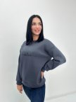 Женский свитшот на флисе "Image" Турция Графит, 42/44