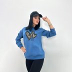 Базовый женский свитшот "Be kind" Турция Джинс, 42/44