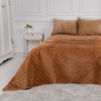 Покрывало евро ТЕП Velour Ромб круглый 4-00517-22389 220х240 см кофейное
