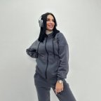 Женский спортивный костюм c нашивками "Walker" 42/44, Графит