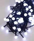 Гирлянда на елку "Шарики" 10мм, 100 LED, 6м, от сети 220В Белый