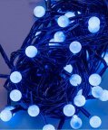 Гирлянда на елку "Шарики" 10мм, 100 LED, 6м, от сети 220В Синий