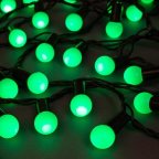 Светодиодная гирлянда "Шарики" 18мм, 40LED, 7м Зеленый
