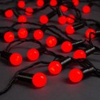 Светодиодная гирлянда "Шарики" 18мм, 40LED, 7м Красный