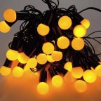 Светодиодная гирлянда "Шарики" 18мм, 40LED, 7м Желтый
