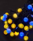 Светодиодная гирлянда "Шарики" 18мм, 40LED, 7м Жовто-синій